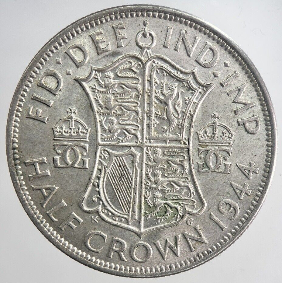 1944 George VI Half-Crown Silver Coin | Very High Grade | a6347