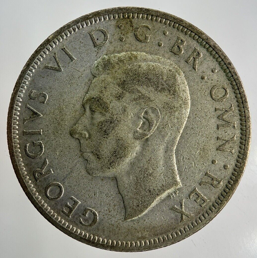 1942 George VI Half - Crown Silver Coin | Fine Collectable Grade