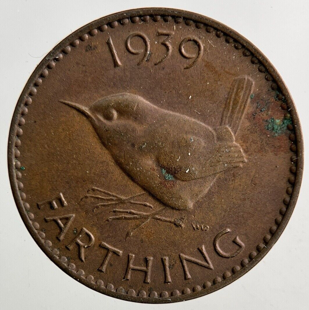 1939 George VI Wren Farthing Coin | Very High Grade