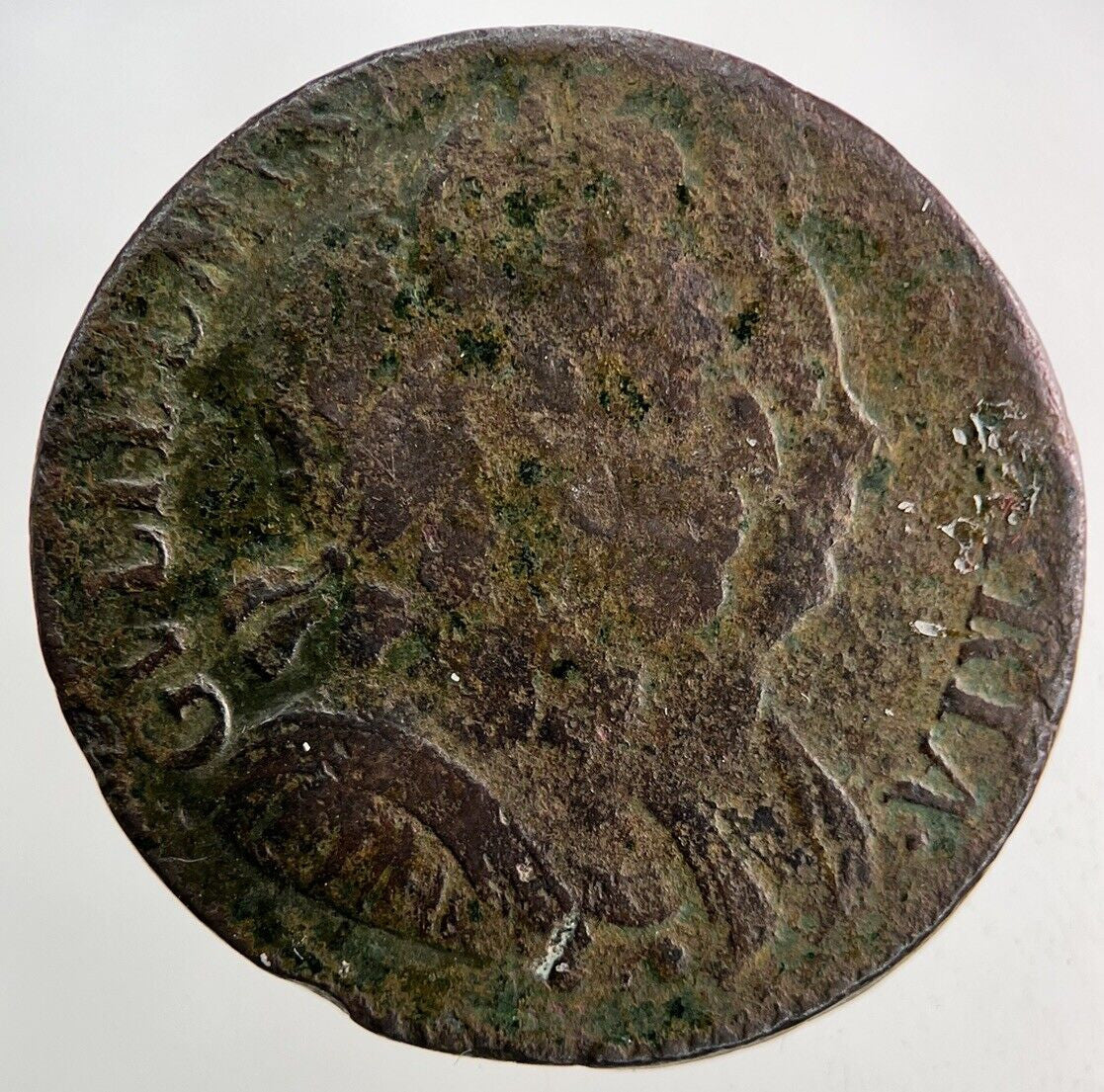 British William & Mary Half - Penny Coin | Fine Collectable Grade