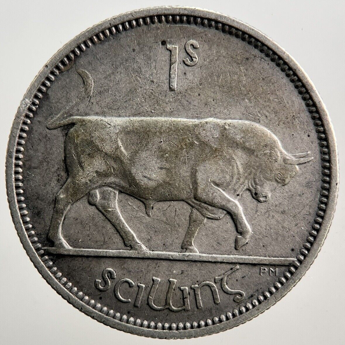 1939 Irish Shilling Silver Coin | Very High Grade | a3833