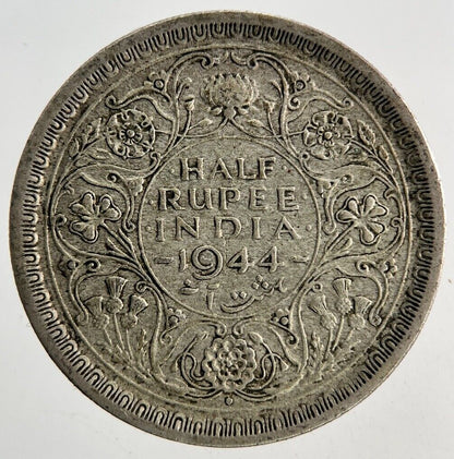 1944 India 1/2 Half Rupee Silver Coin | Very High Grade