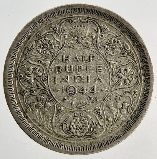 1944 India 1/2 Half Rupee Silver Coin | Very High Grade