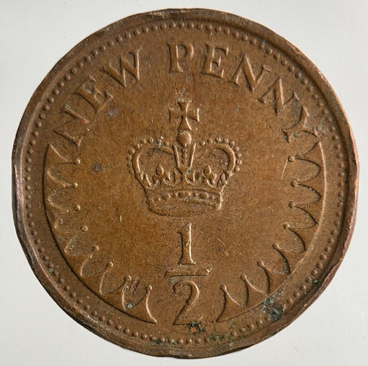 1977 Elizabeth II 2nd New 1/2 Half - Penny Coin | Fine Collectable Grade