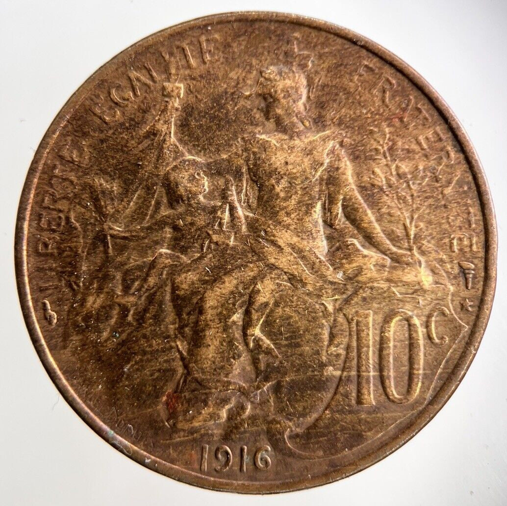 1916 France 10 Centimes Coin | Collectable Grade