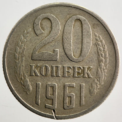 1961 Russia 20 Kopek Coin | Collectable Grade | a3873