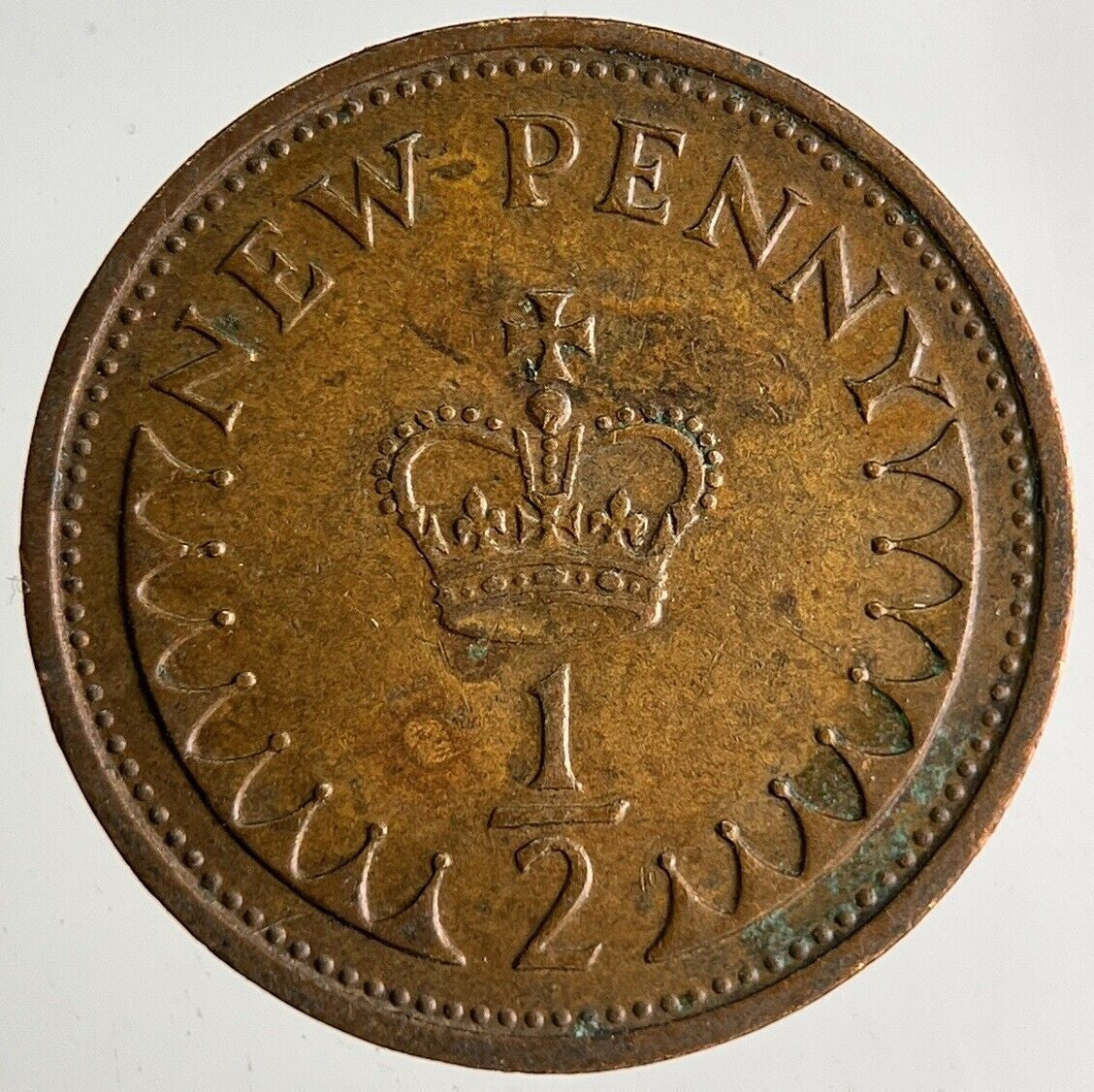 1974 Elizabeth II New 1/2 Half - Penny Coin | Very High Grade