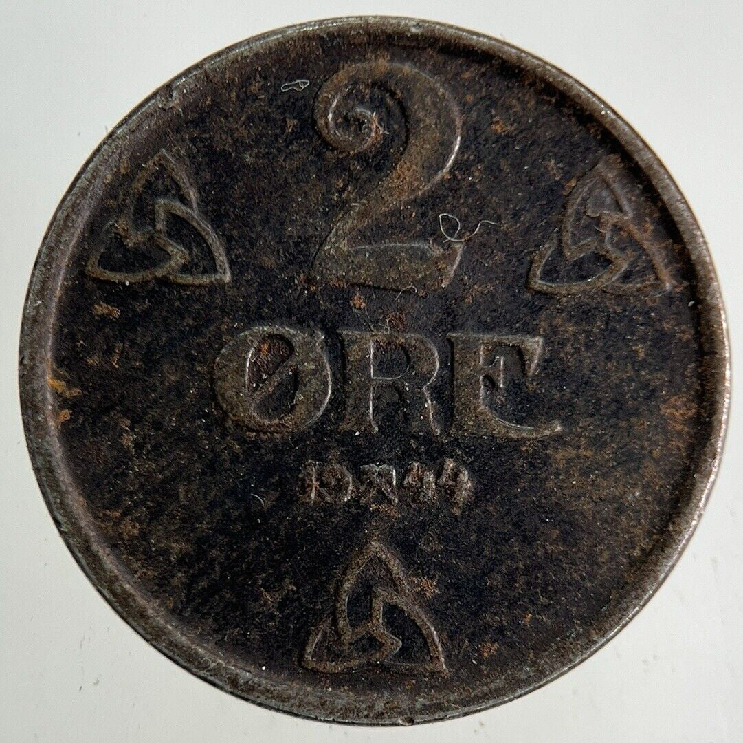 1944 Norway 2 Ore Coin | Collectable Grade