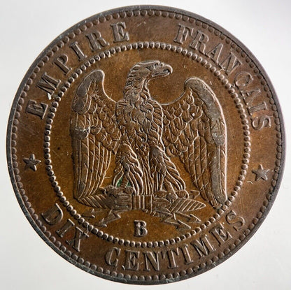1856 France 10 Centimes Coin | Very High Grade