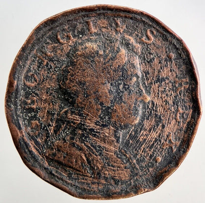 1721 George I 1st Half - Penny Coin | Collectable Grade