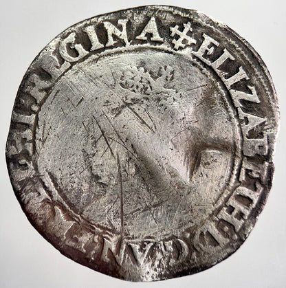 Elizabeth I 1st Shilling Hammered Silver Coin | Collectable Grade | a8393