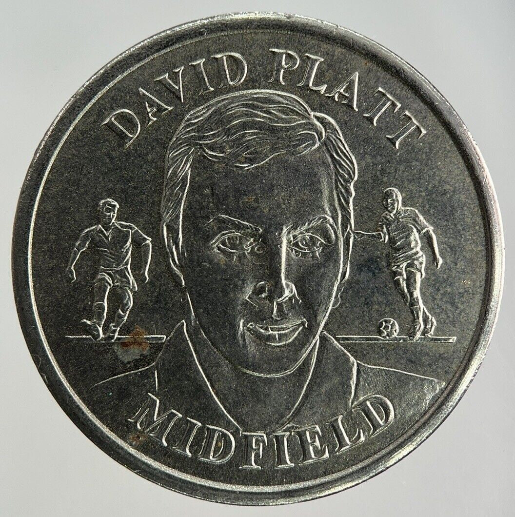 1996 England Football David Platt Midfield Token Coin | Fine Collectable Grade