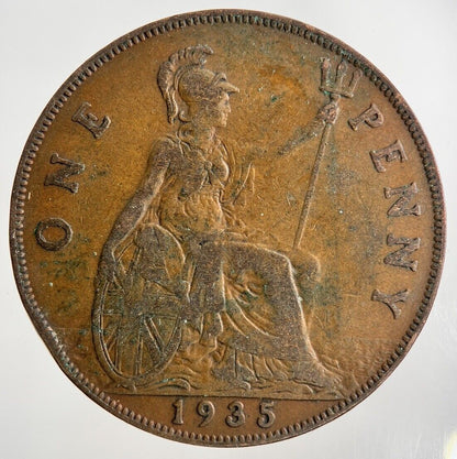 1935 George V One Penny Coin | Fine Collectable Grade