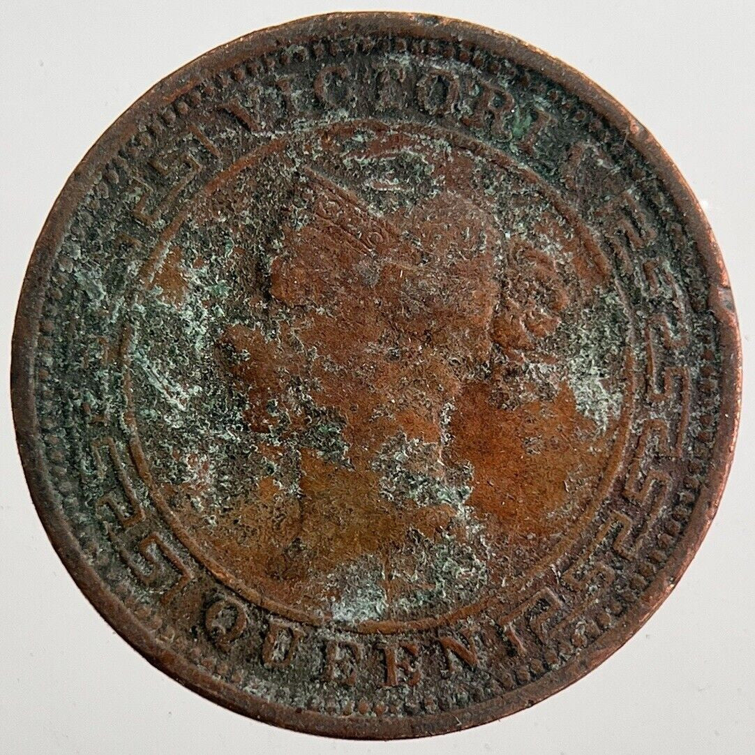 1870 Half 1/2 Cent Ceylon Sri Lanka Coin | Collectable Grade | a7597