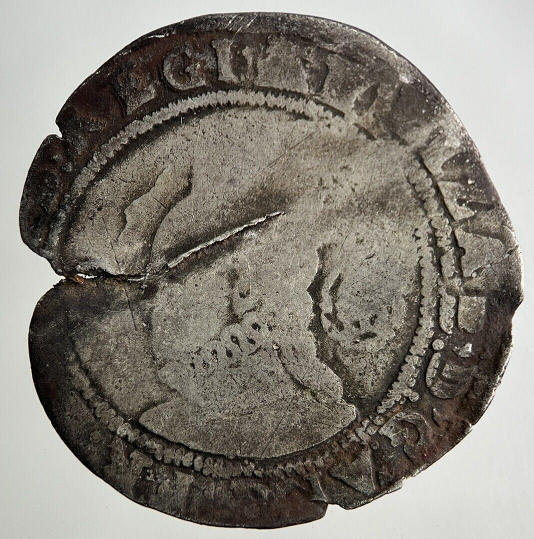 1587 Elizabeth I 1st Sixpence Hammered Silver Coin | Collectable Grade