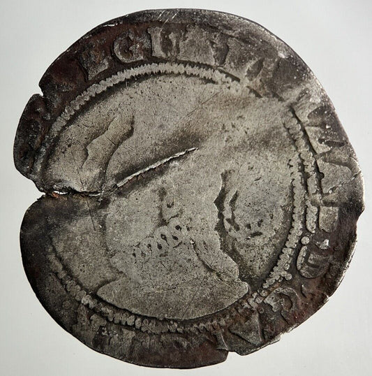 1587 Elizabeth I 1st Sixpence Hammered Silver Coin | Collectable Grade