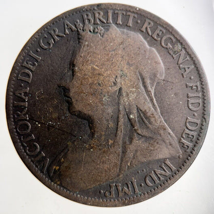 1898 Victoria One Penny Coin | Collectable Grade