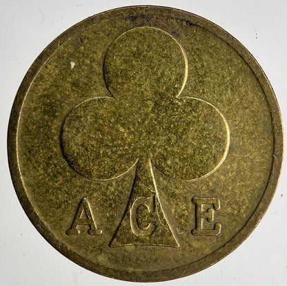 Old Retro London Cafe Ace Gaming Token Coin | Fine Collectable Grade