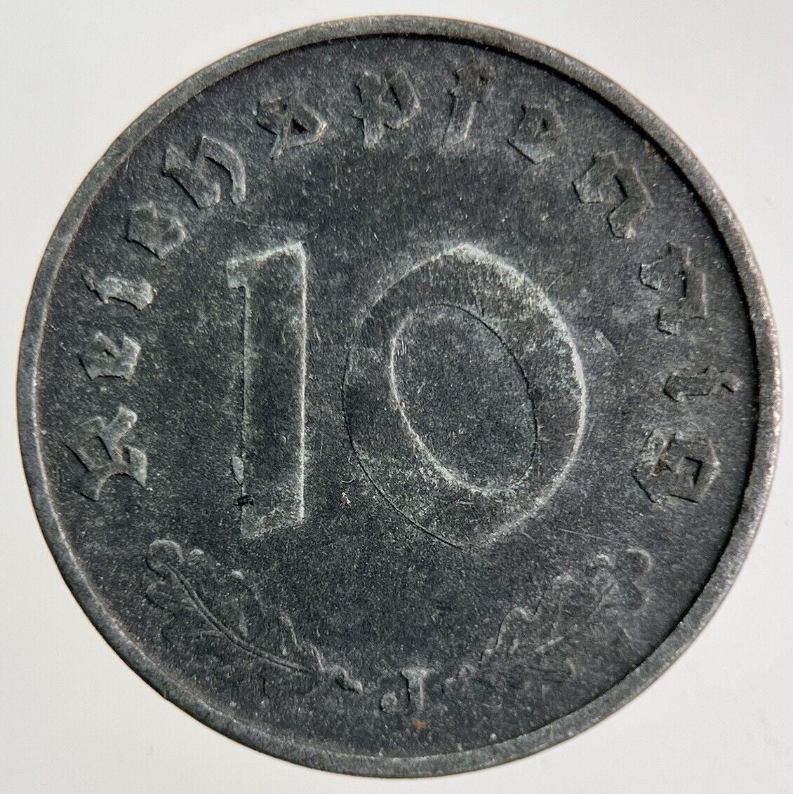1942 - J Germany Nazi 10 Pfennig Coin | Fine Collectable Grade