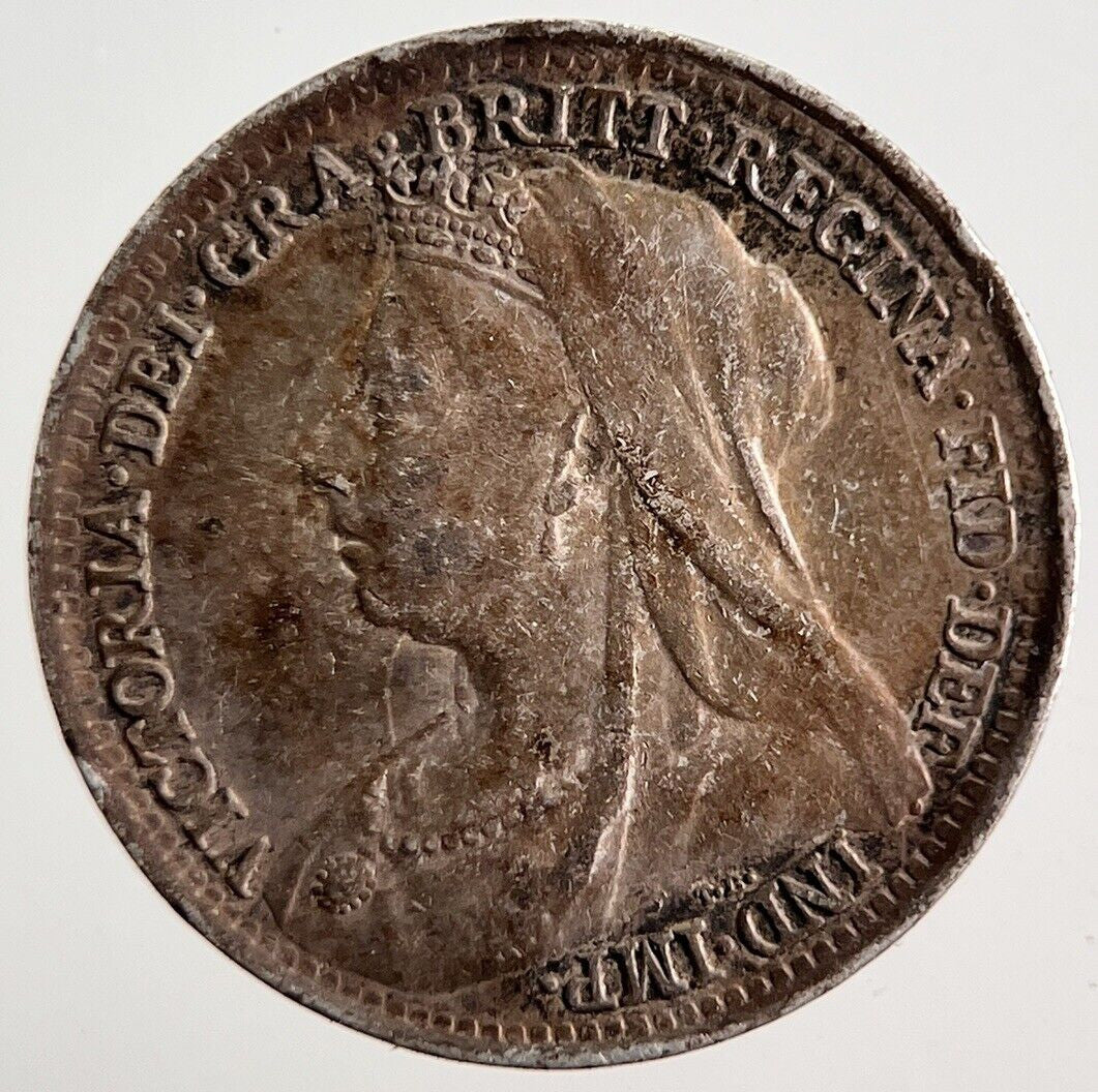 1897 Victoria Silver Threepence Coin | Very High Grade
