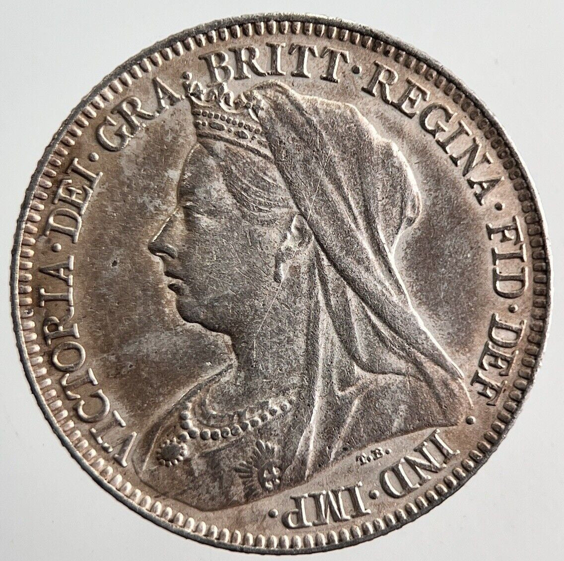 1896 Victoria Sixpence Silver Coin | Very High Grade