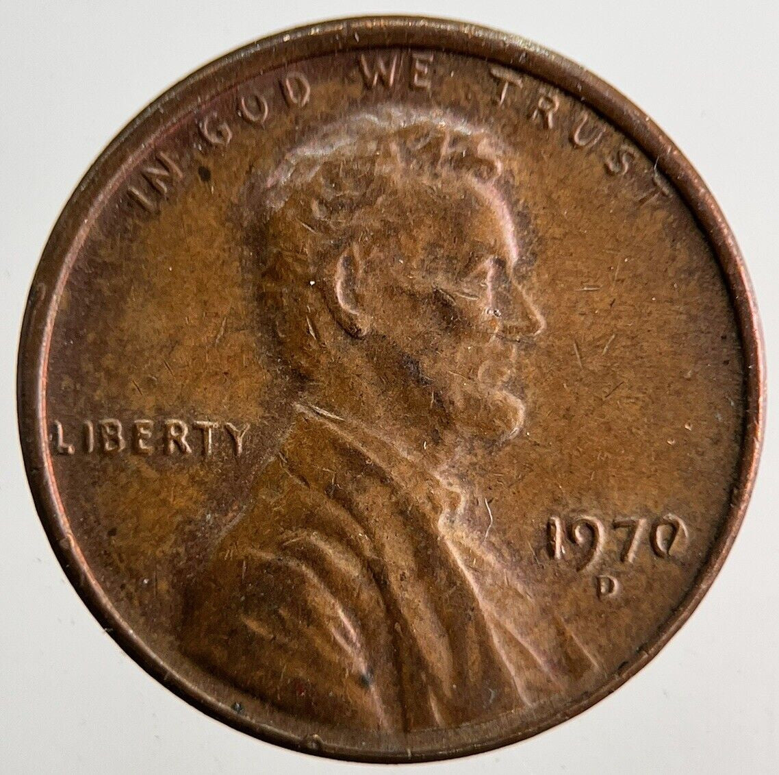 1970 - D US USA One Cent Coin | Fine Collectable Grade