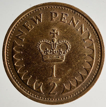 1977 Elizabeth II New 1/2 Half - Penny Coin | Very High Grade