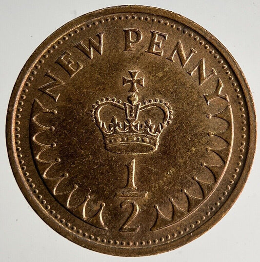1977 Elizabeth II New 1/2 Half - Penny Coin | Very High Grade