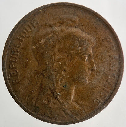 1916 France 5 Cents Centimes Coin | Fine Collectable Grade