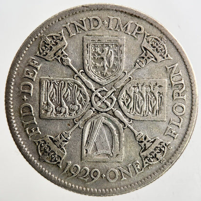 1929 George V Florin Silver Coin | Collectable Grade