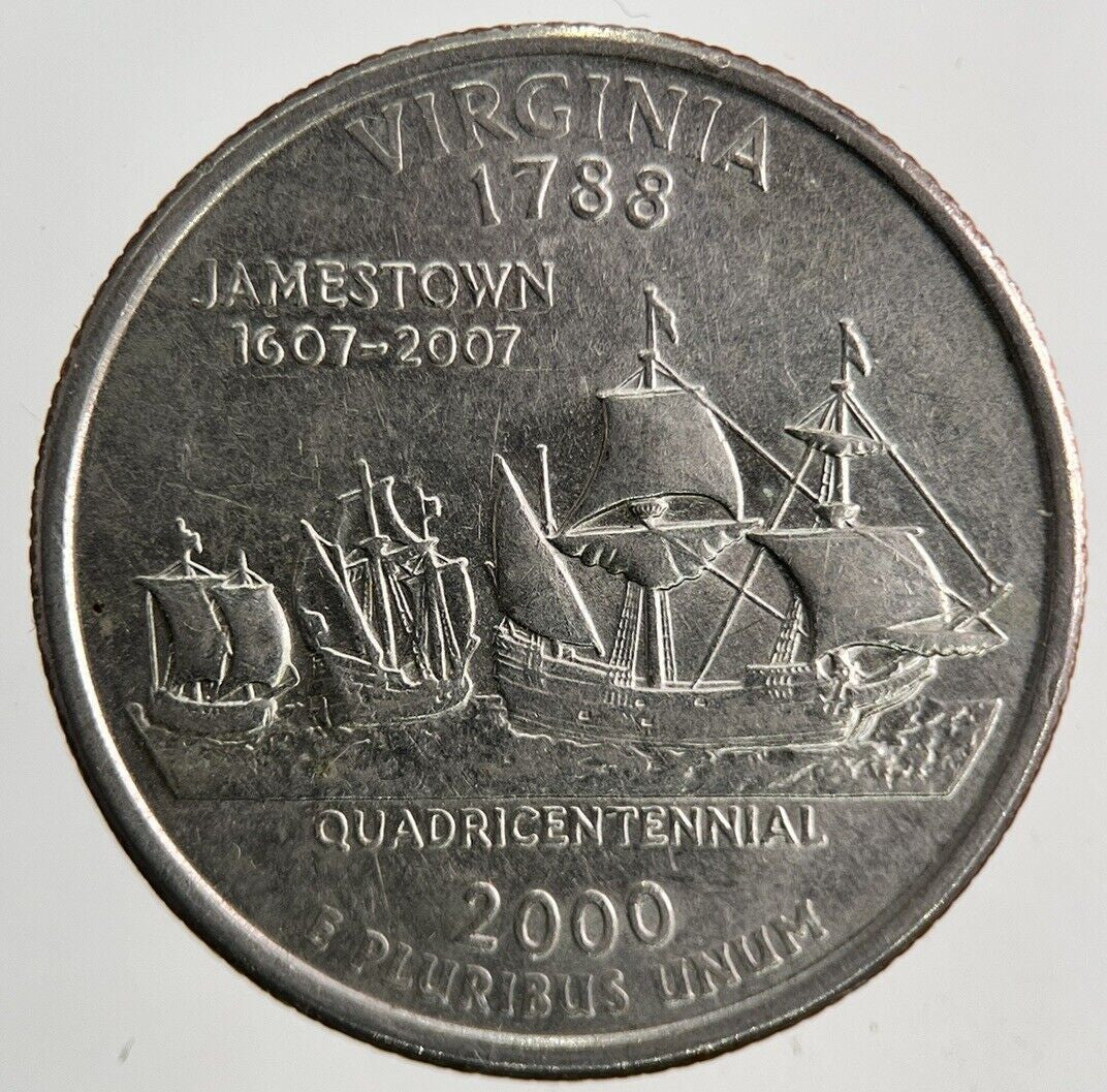2000 - D US USA One Quarter Coin | Fine Collectable Grade