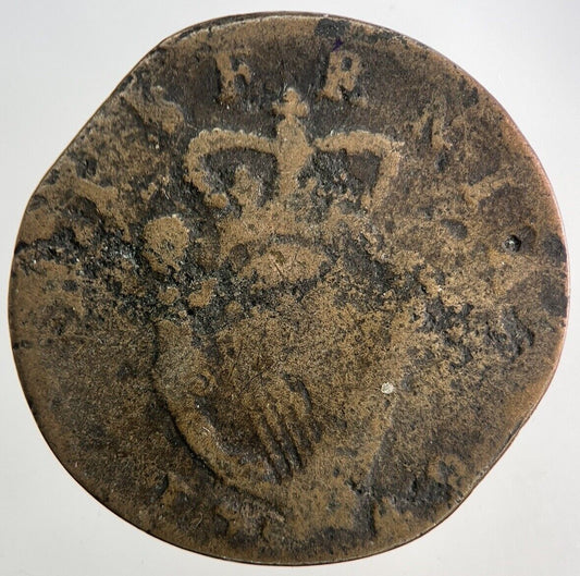 1749 Irish Hibernia Half-Penny Coin | Collectable Grade
