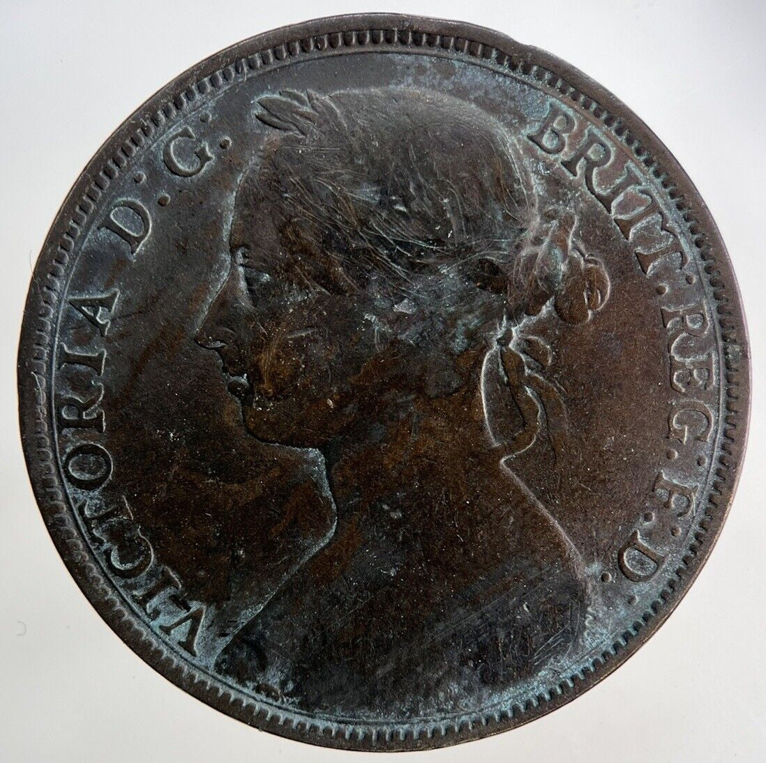 1893 Victoria One Penny Coin | Fine Collectable Grade