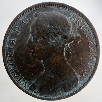 1893 Victoria One Penny Coin | Fine Collectable Grade