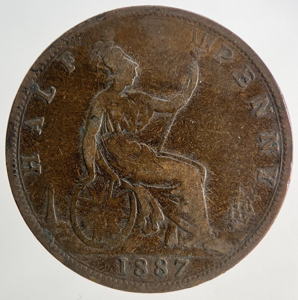 1887 Victoria Half - Penny Coin | Collectable Grade
