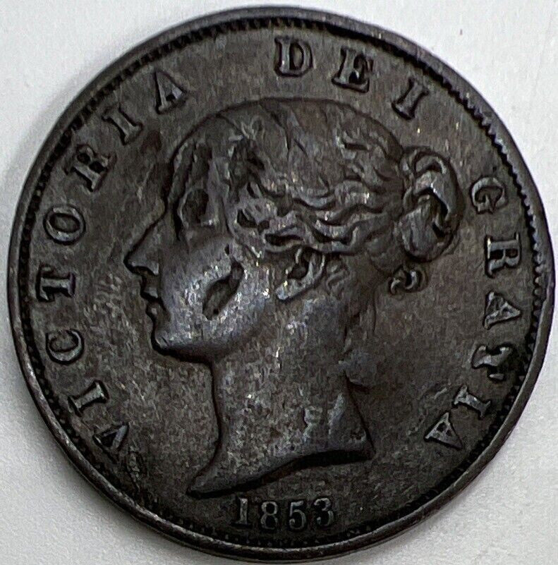 1853 Victoria Half - Penny | British Copper Coin | Collectable Grade | a777