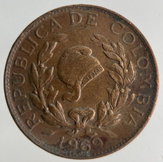 1969 Colombia 1 Centavo Coin | Very High Grade