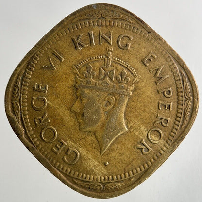 1944 India 2 Annas Coin | Fine Collectable Grade