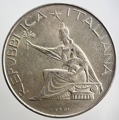 1861 - 1961 Italy 500 Lira Silver Coin | Very High Grade | a3655