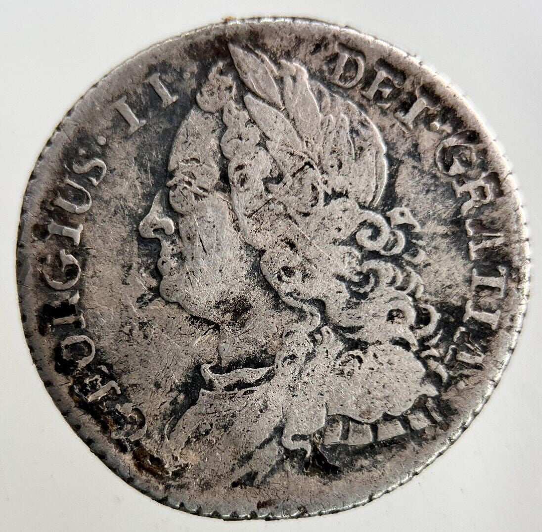 1745 George II 2nd Sixpence Silver Coin | Fine Collectable Grade