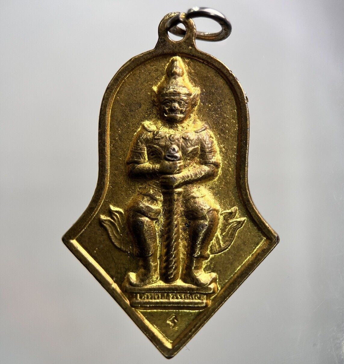 Thailand Old Thai Necklace Temple Charm Pendant Amulet | Height 4cm