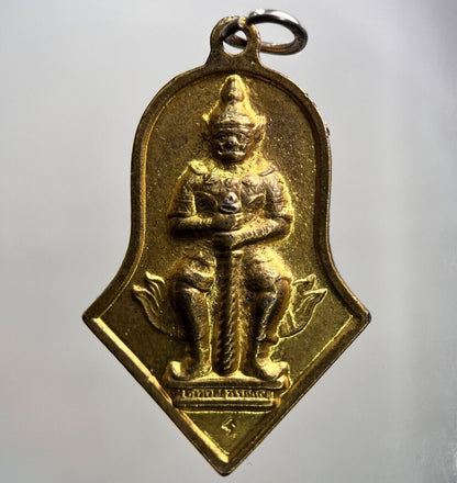 Thailand Old Thai Necklace Temple Charm Pendant Amulet | Height 4cm