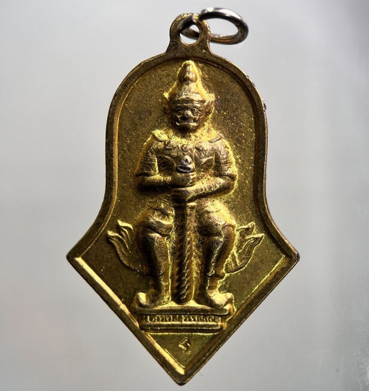 Thailand Old Thai Necklace Temple Charm Pendant Amulet | Height 4cm