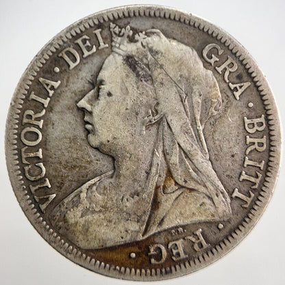 1900 Victoria Half - Crown Silver Coin | Collectable Grade | a7246