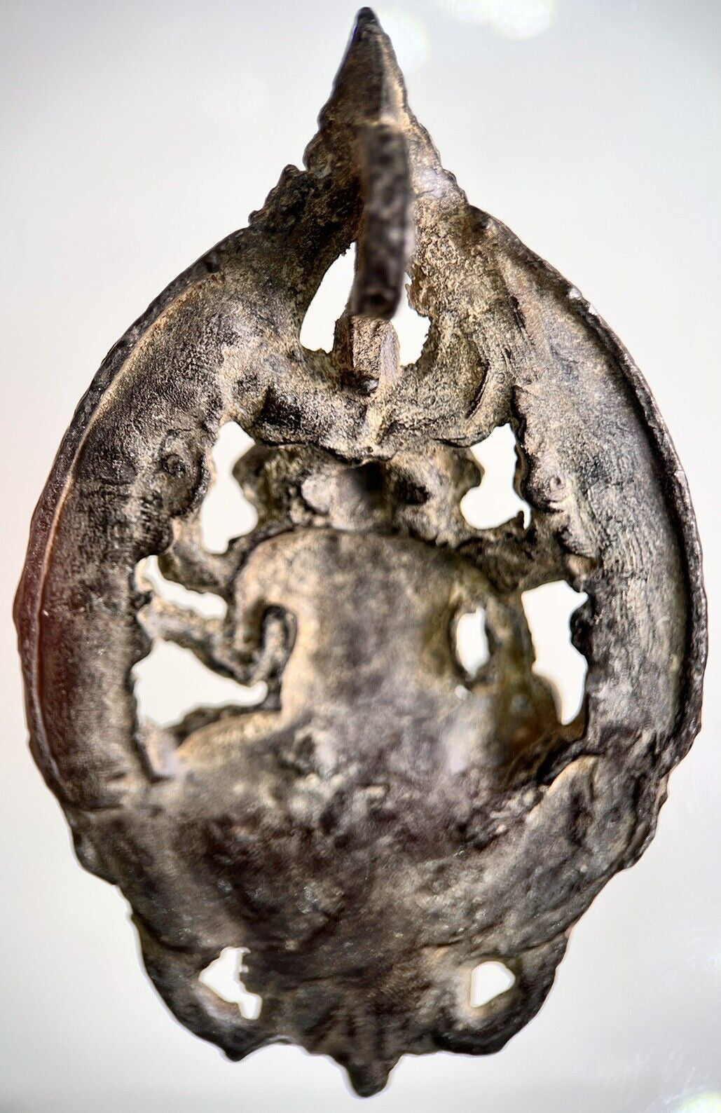 Thailand Old Thailand Thai Buddha Hindu Charm Metal Statue Amulet | Height 6cm