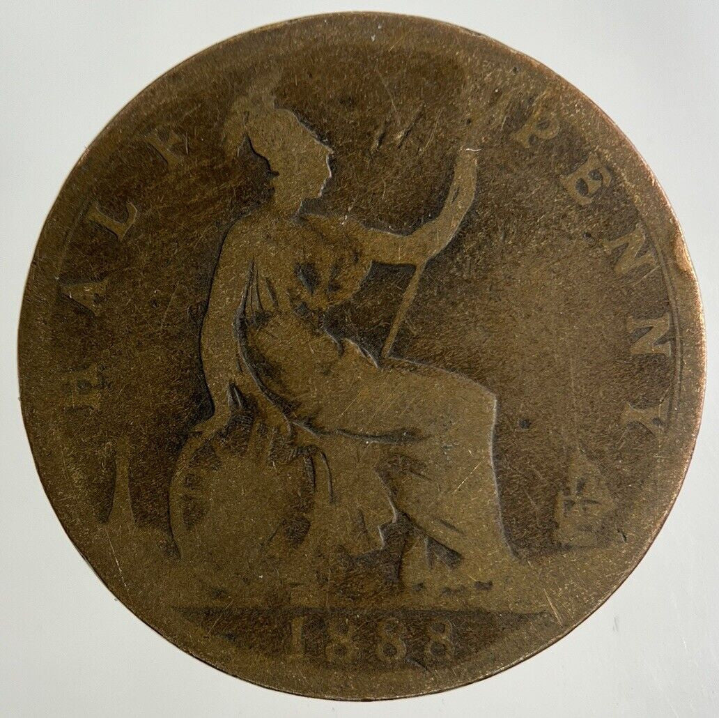 1888 Victoria Half-Penny Coin | Collectable Grade