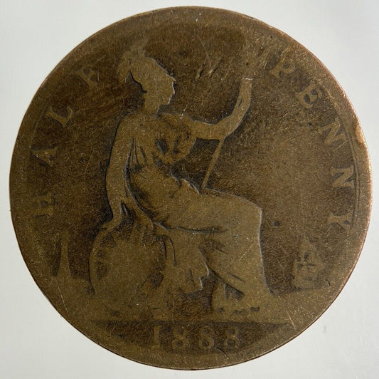 1888 Victoria Half-Penny Coin | Collectable Grade