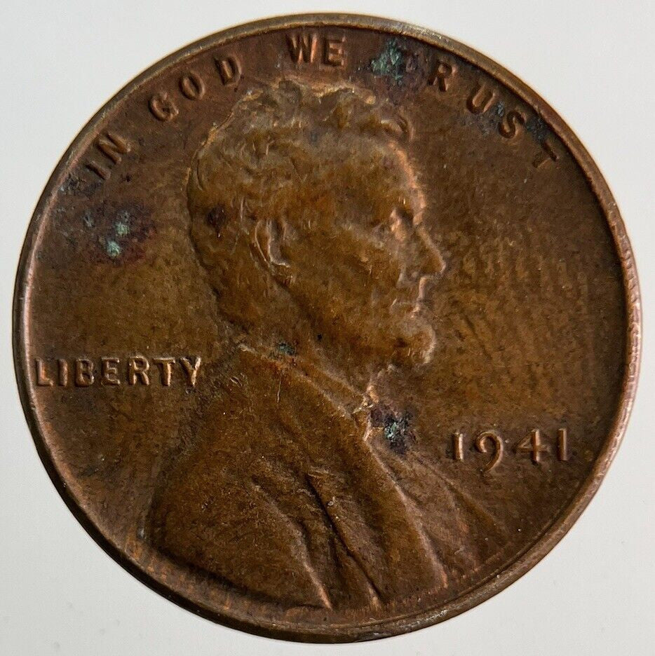 1941 US USA One Cent Coin | Fine Collectable Grade