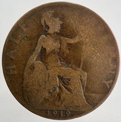 1919 George V Half - Penny Coin | Collectable Grade