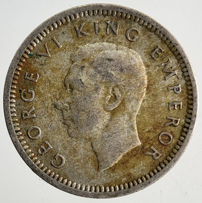 1943 New Zealand Threepence Silver Coin | Fine Collectable Grade